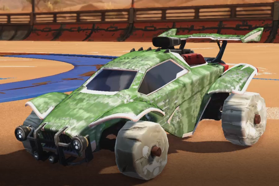 Rocket league Octane Titanium White design with Rocko,Humid Haze