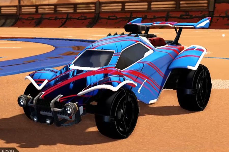 Rocket league Octane Titanium White design with Gadabout: Inverted,Slipstream