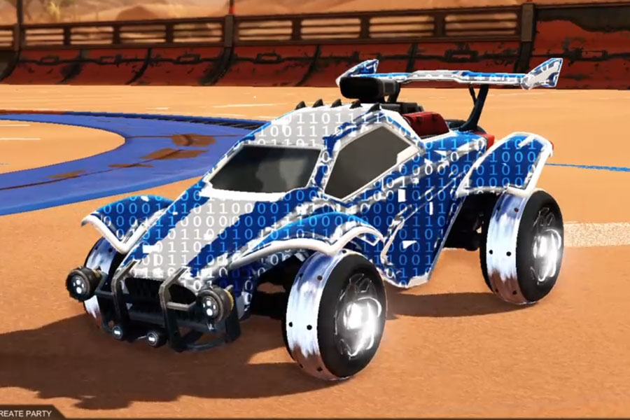 Rocket league Octane Titanium White design with Nucleon Clutch,Encryption