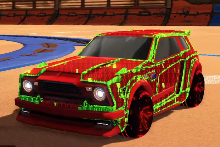 Rocket league Fennec Crimson design with Astro-CSX: Inverted,Encryption