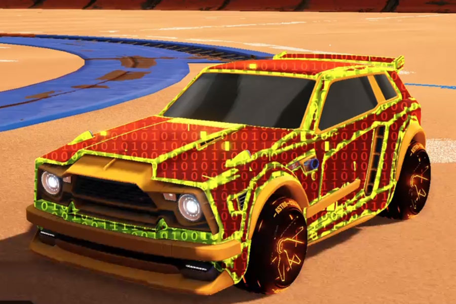 Rocket league Fennec Orange design with Astro-CSX: Inverted,Encryption