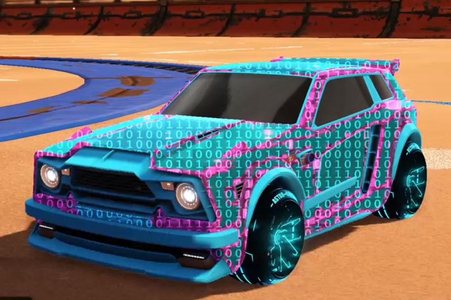 Rocket league Fennec Sky Blue design with Astro-CSX: Inverted,Encryption