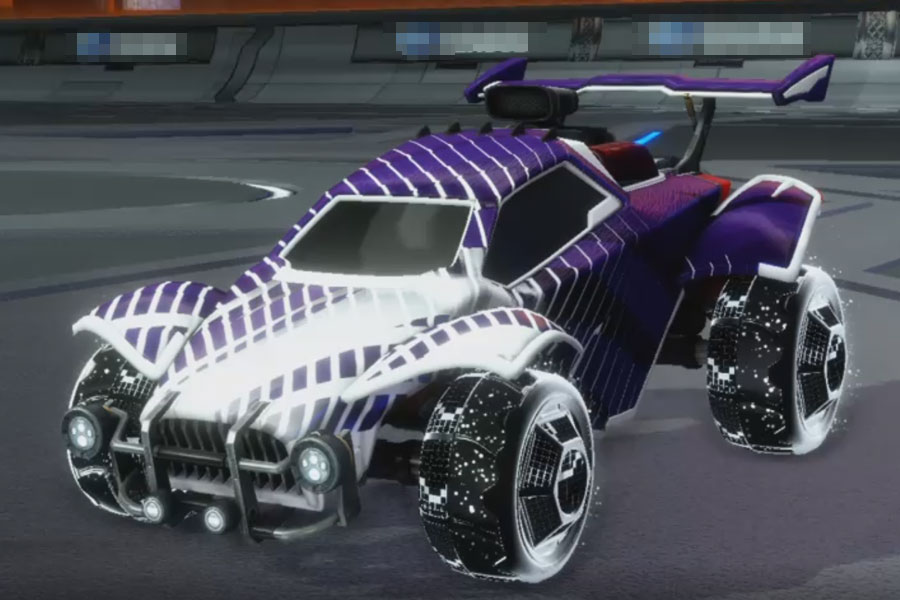 Rocket league Octane Titanium White design with Throned: Sacred,20XX