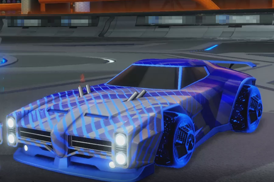 Rocket league Dominus Cobalt design with Throned: Sacred,20XX