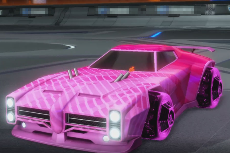 Rocket league Dominus Pink design with Throned: Sacred,20XX