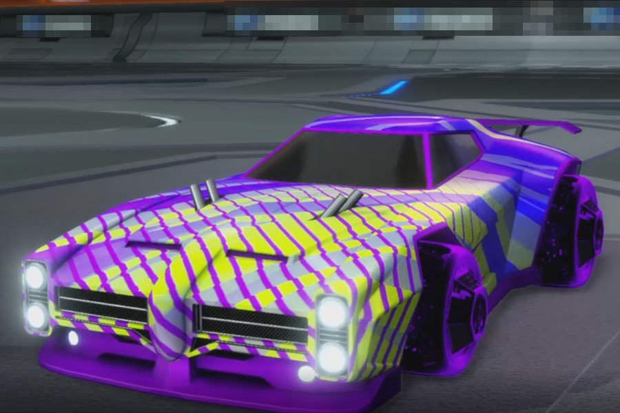 Rocket league Dominus Purple design with Throned: Sacred,20XX