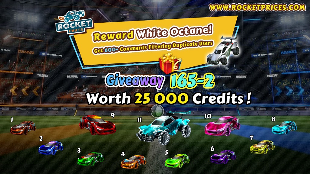 FREE Rocket League Items Giveaway 165-2 - Rocketprices