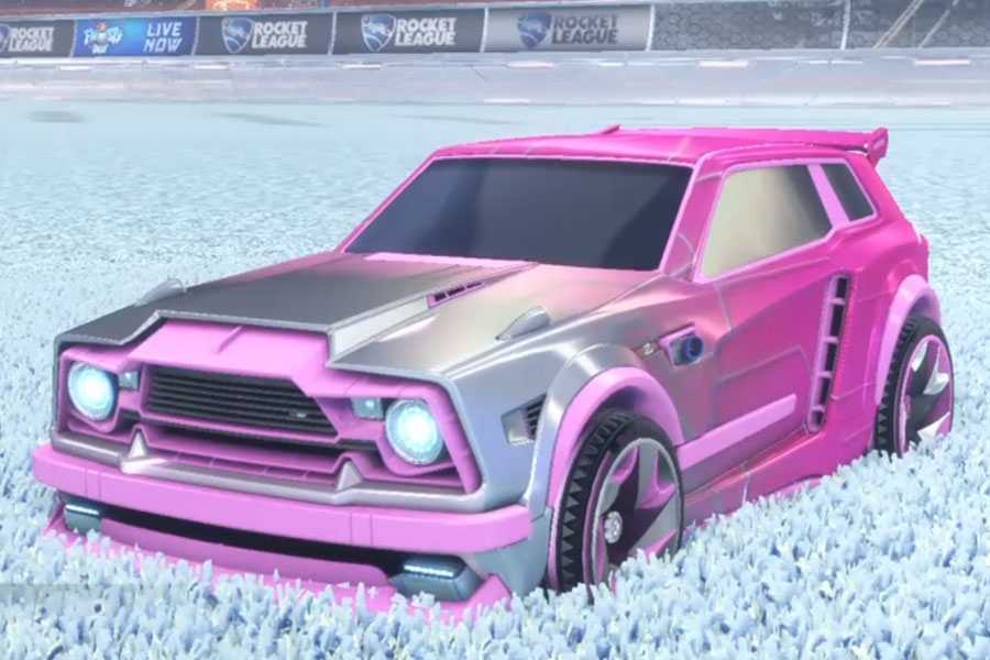 Rocket league Fennec Pink design with Reaper,Mainframe