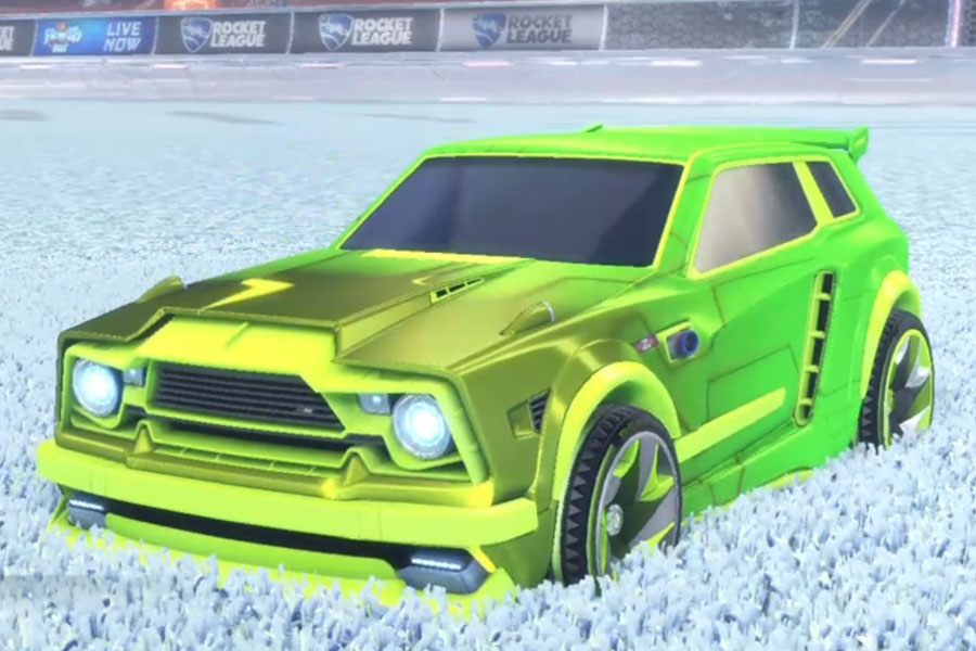 Rocket league Fennec Lime design with Reaper,Mainframe