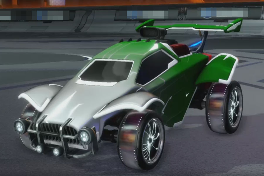 Rocket league Octane Titanium White design with Plasmatic,Mainframe