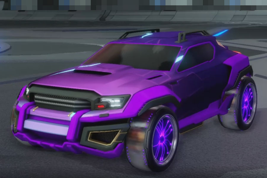 Rocket league Jackal Purple design with Plasmatic,Mainframe