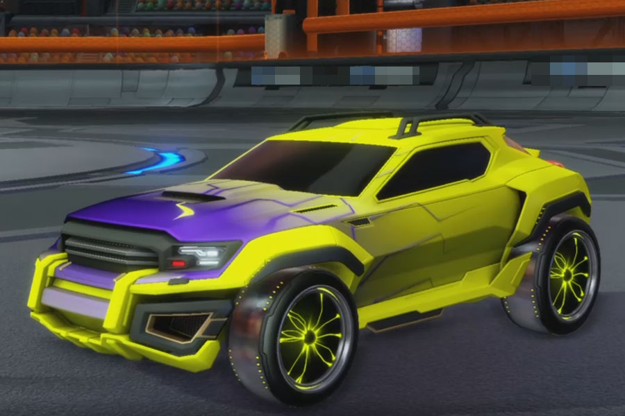 Rocket league Jackal Saffron design with Plasmatic,Mainframe