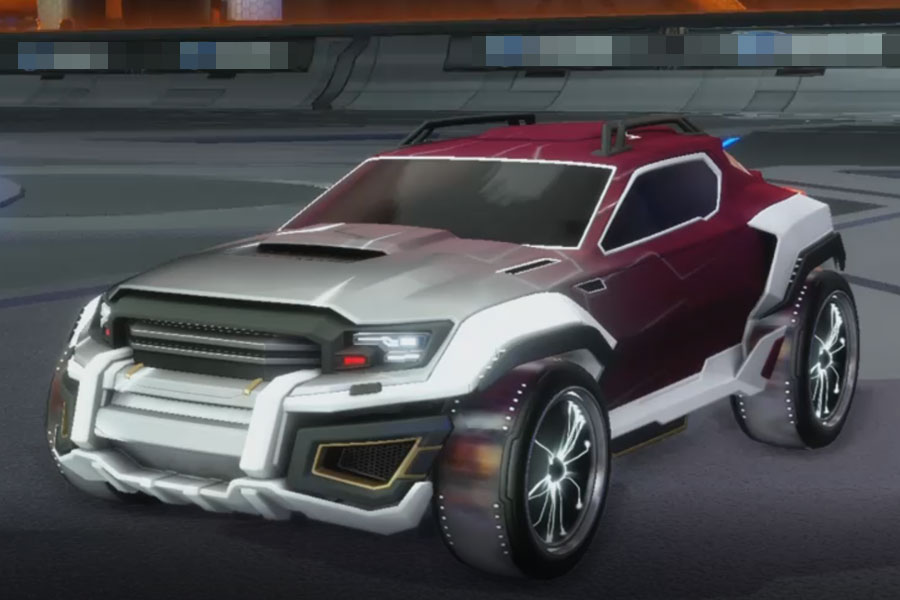 Rocket league Jackal Titanium White design with Plasmatic,Mainframe