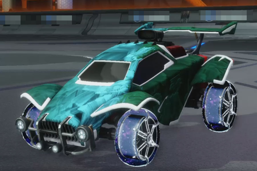 Rocket league Octane Titanium White design with Jak'd: Obverse,Stride Tide