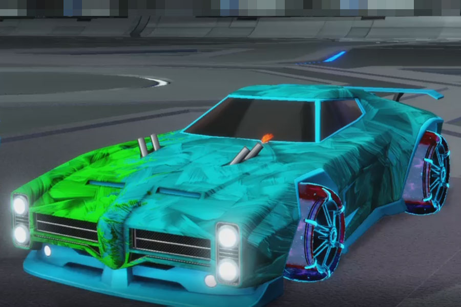 Rocket league Dominus Sky Blue design with Jak'd: Obverse,Stride Tide