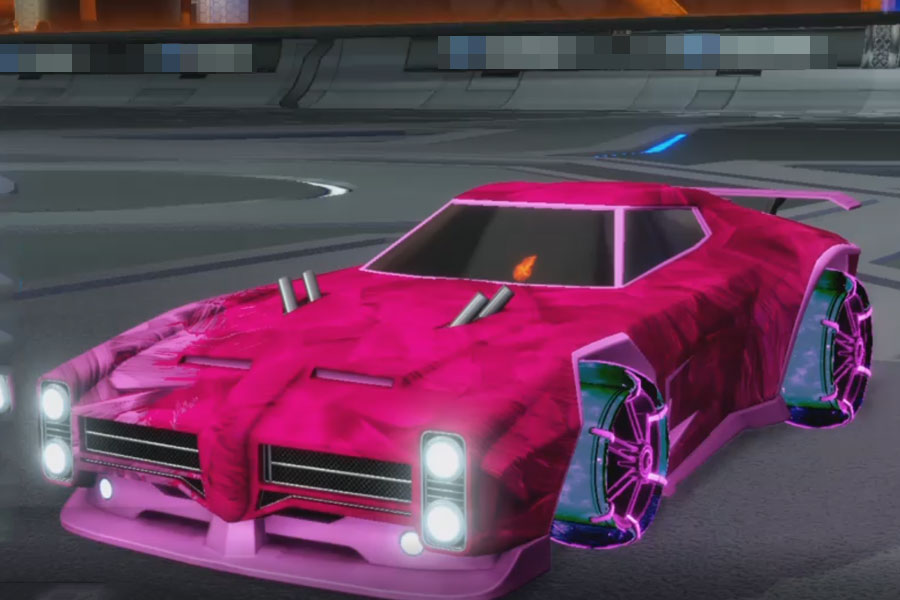 Rocket league Dominus Pink design with Jak'd: Obverse,Stride Tide