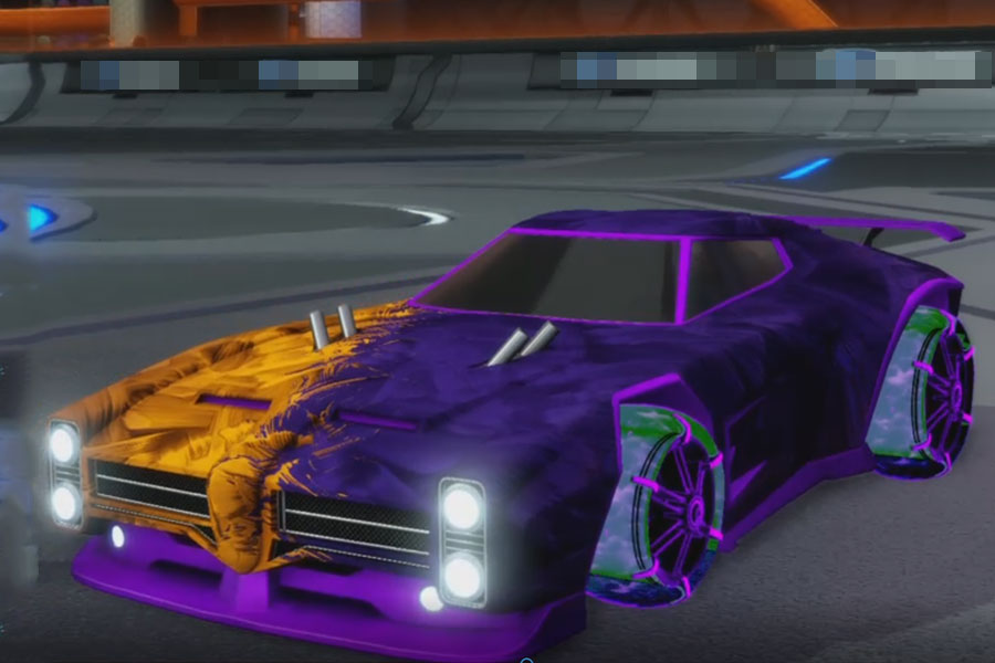 Rocket league Dominus Purple design with Jak'd: Obverse,Stride Tide