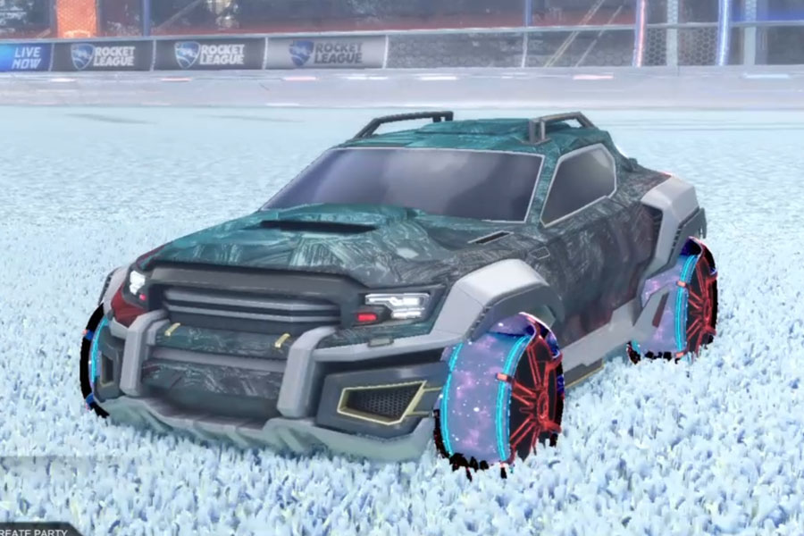 Rocket league Jackal Grey design with Jak'd: Obverse,Stride Tide