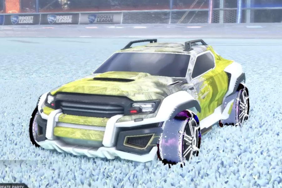 Rocket league Jackal Titanium White design with Jak'd: Obverse,Stride Tide