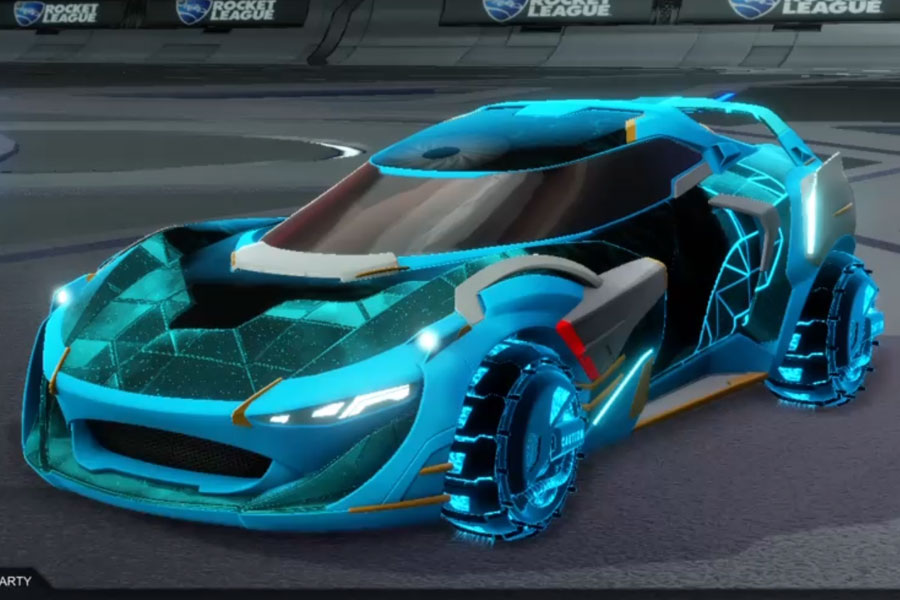 Rocket league Nexus SC Sky Blue design with Enjin: Roasted,Neural Network