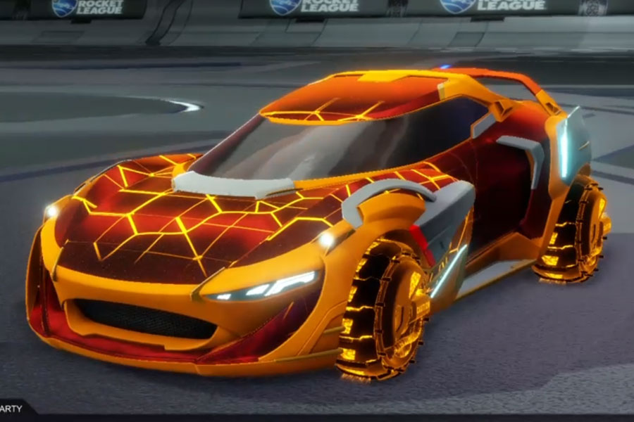 Rocket league Nexus SC Orange design with Enjin: Roasted,Neural Network