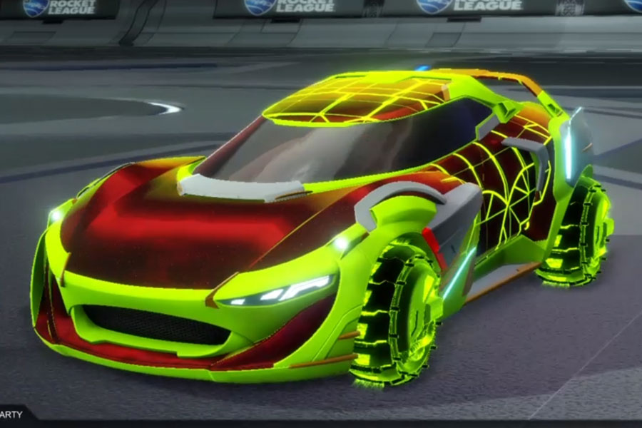 Rocket league Nexus SC Lime design with Enjin: Roasted,Neural Network