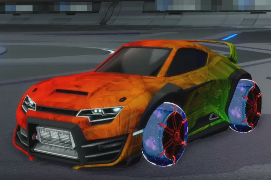 Rocket league Takumi design with Jak'd: Obverse,Stride Tide