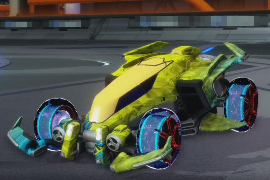 Rocket league Vulcan design with Stride Tide