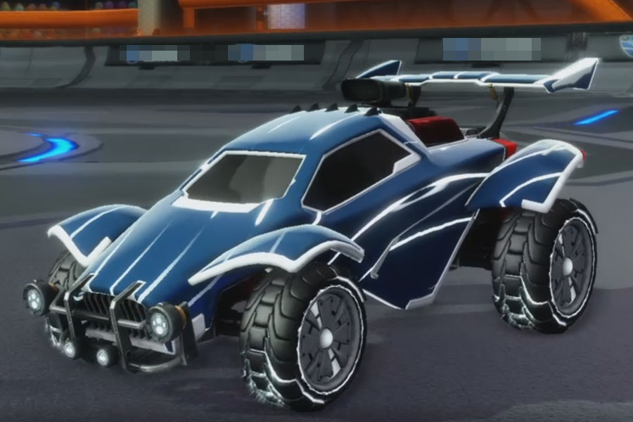 Rocket league Octane Titanium White design with Rival:Radiant,Swayzee