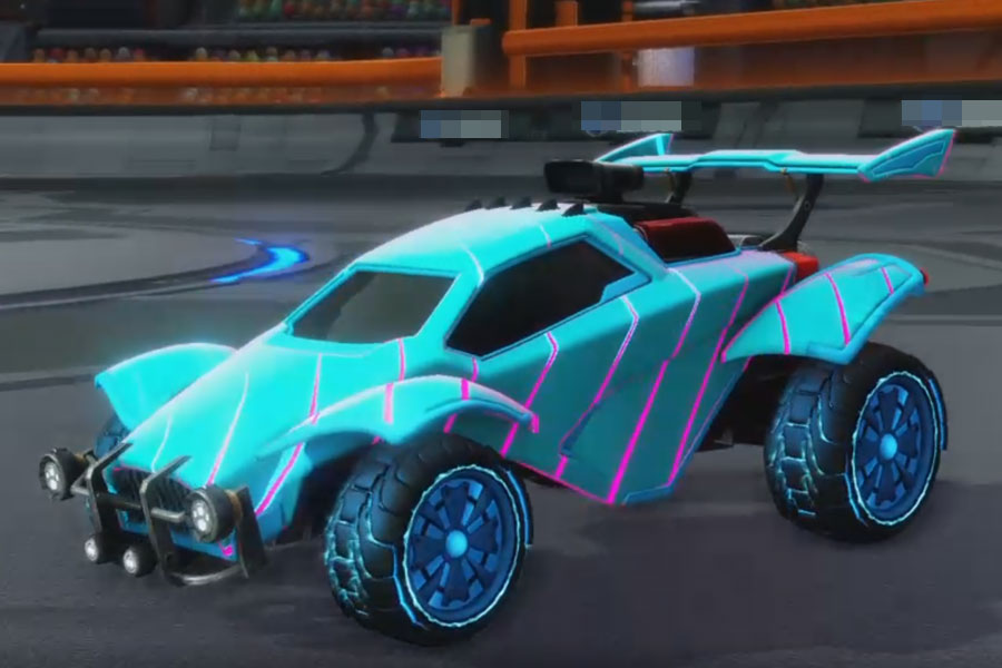 Rocket league Octane Sky Blue design with Rival:Radiant,Swayzee