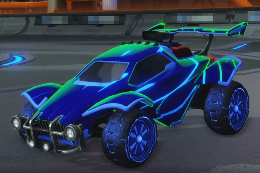 Rocket league Octane Cobalt design with Rival:Radiant,Swayzee