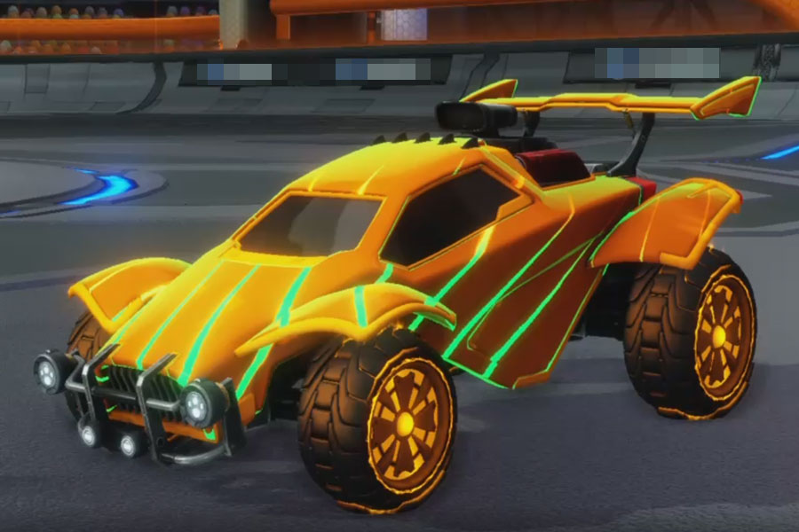 Rocket league Octane Orange design with Rival:Radiant,Swayzee