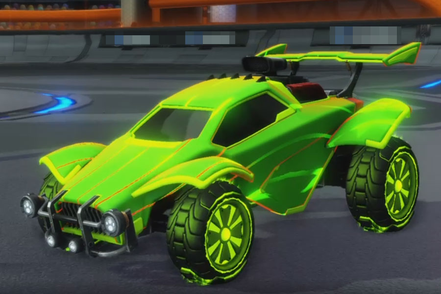 Rocket league Octane Lime design with Rival:Radiant,Swayzee