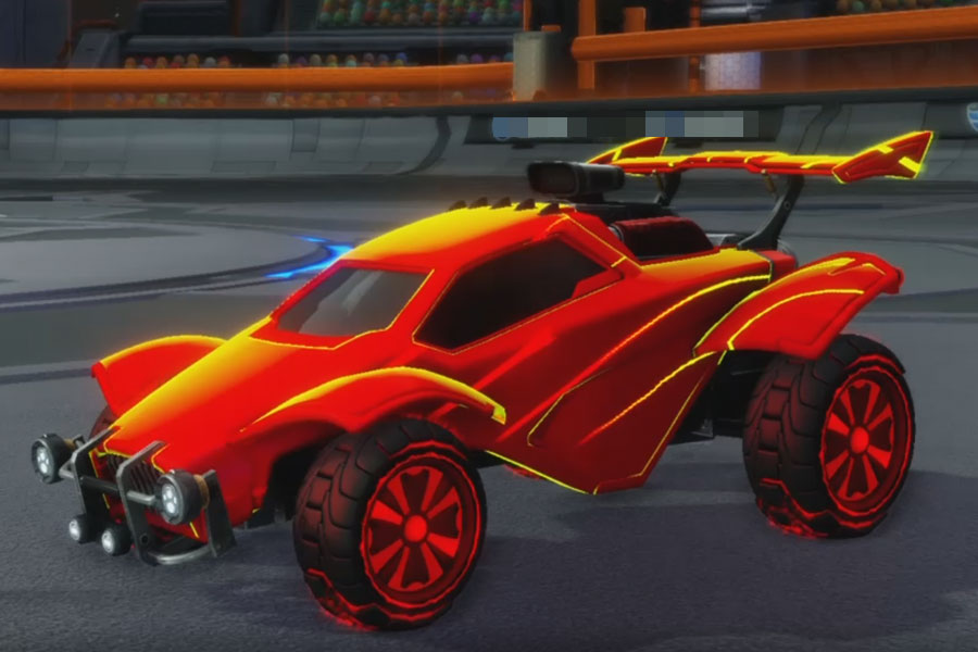 Rocket league Octane Crimson design with Rival:Radiant,Swayzee