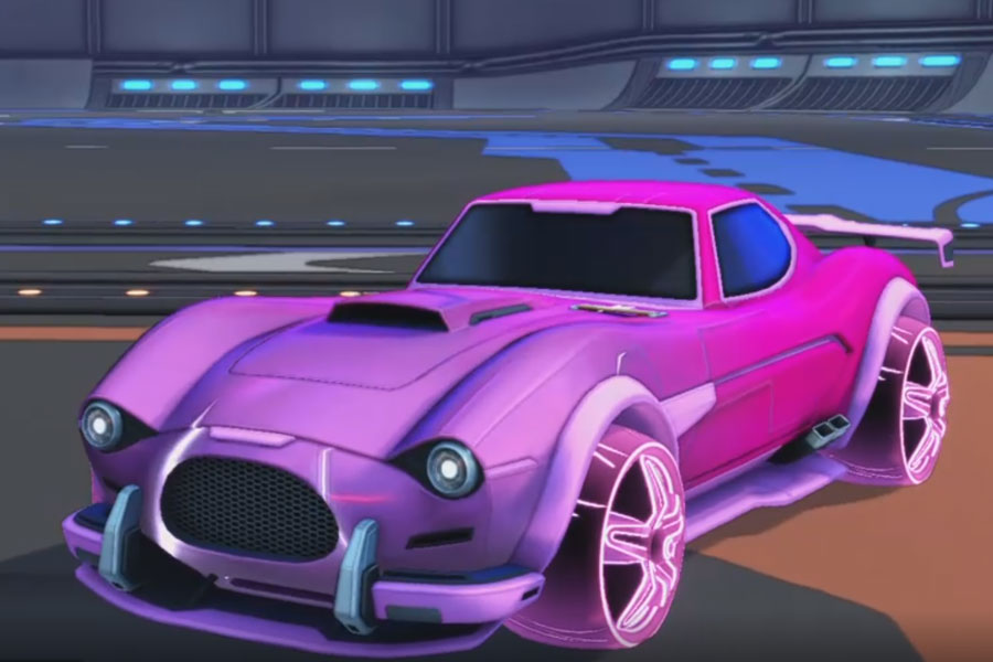 Rocket league Mamba Pink design with E-Zeke:Inverted,Mainframe