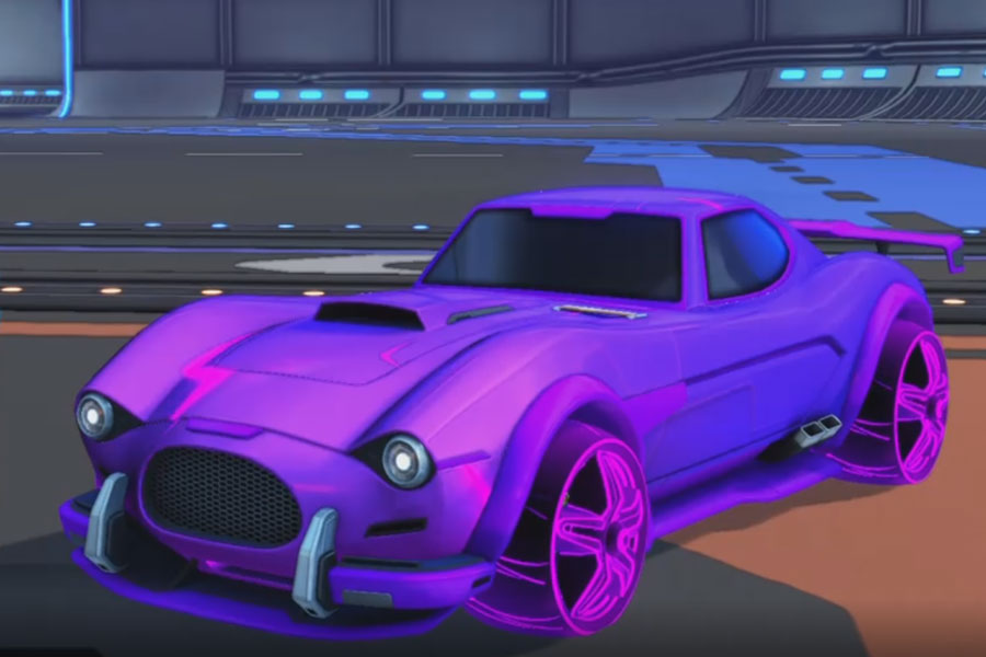 Rocket league Mamba Purple design with E-Zeke:Inverted,Mainframe