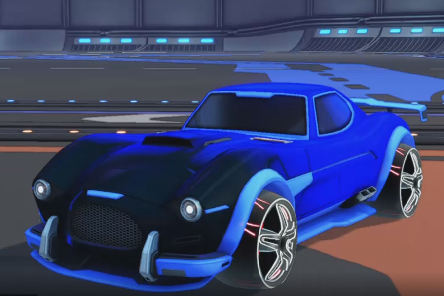 Rocket league Mamba Cobalt design with E-Zeke:Inverted,Mainframe