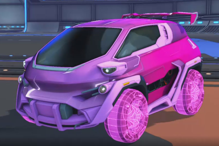 Rocket league Nomad GXT Pink design with Twirlwind: Schematized,Mainframe