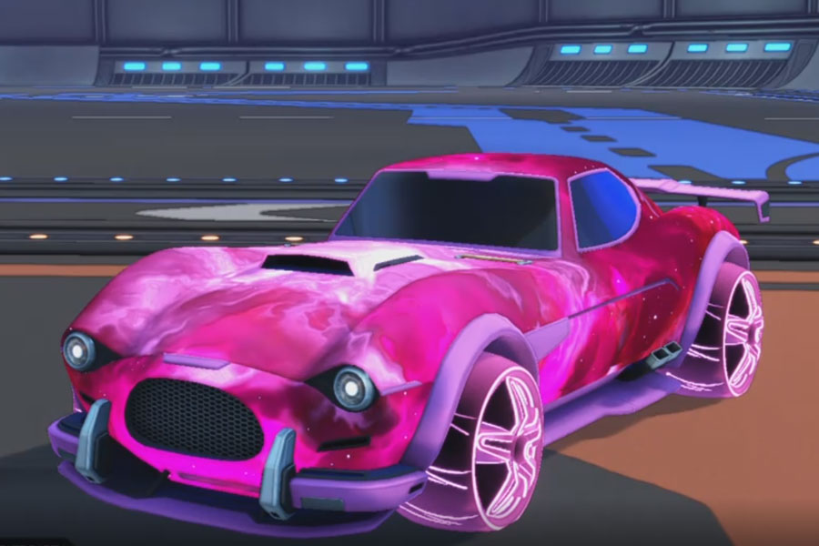 Rocket league Mamba Pink design with E-Zeke:Inverted,Interstellar