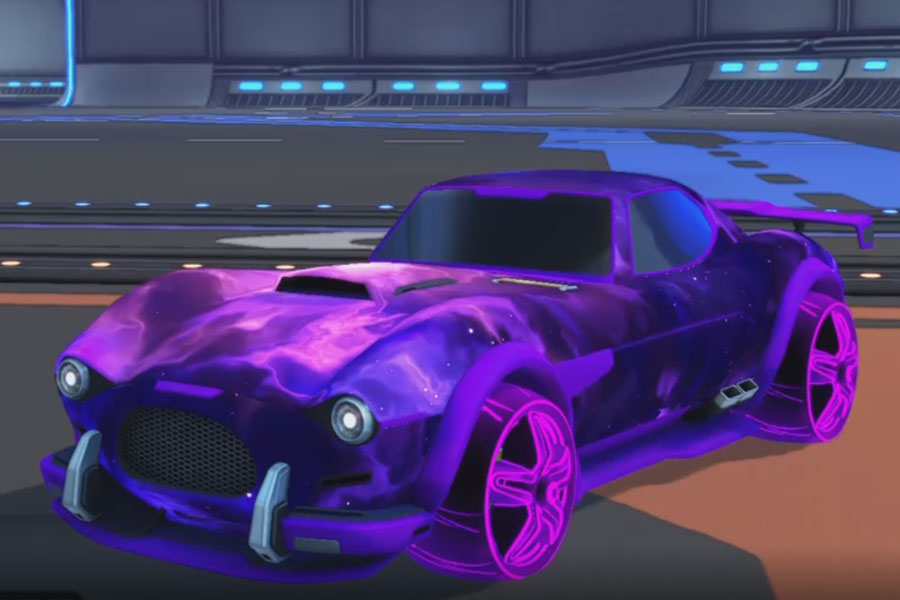 Rocket league Mamba Purple design with E-Zeke:Inverted,Interstellar