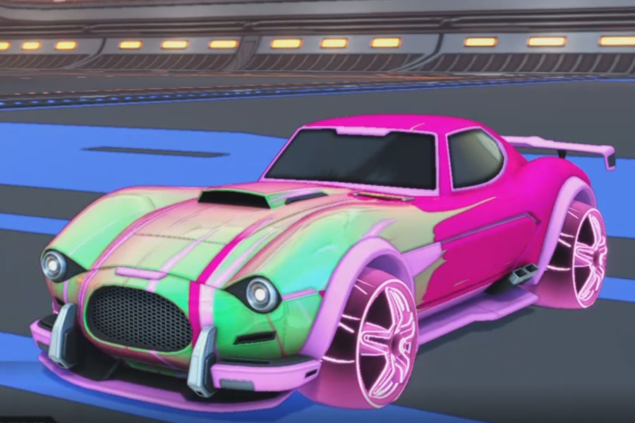 Rocket league Mamba Pink design with E-Zeke:Inverted,Wet Paint