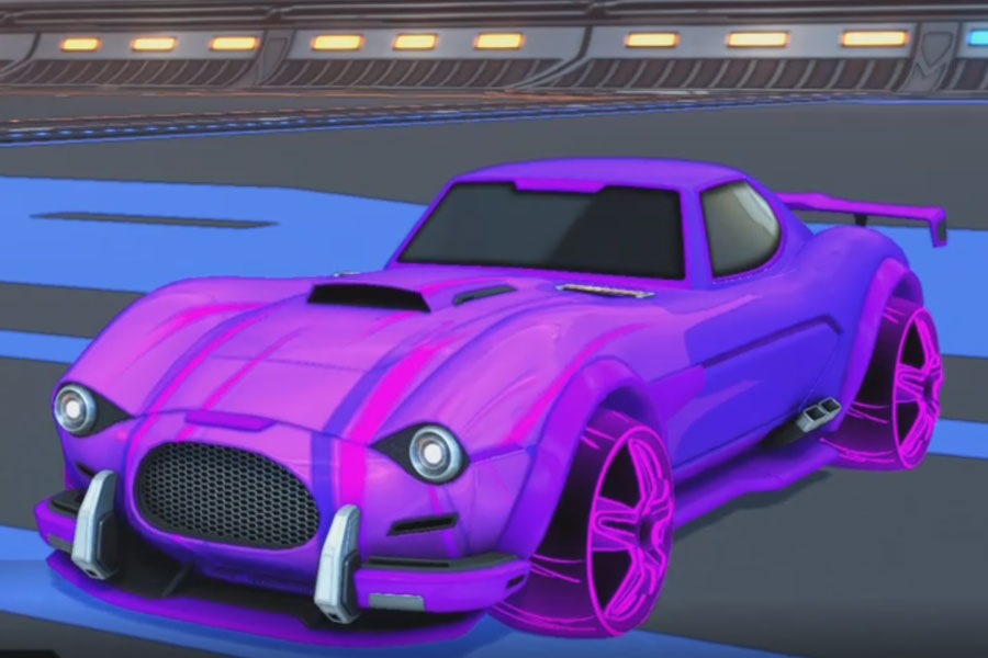Rocket league Mamba Purple design with E-Zeke:Inverted,Wet Paint