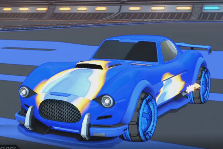 Rocket league Mamba Cobalt design with Artifuss:Hatch,Meteorid