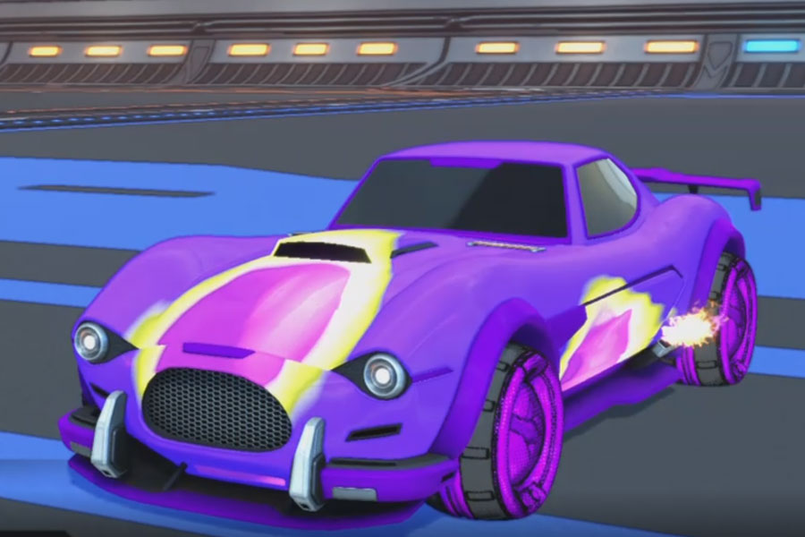 Rocket league Mamba Purple design with Artifuss:Hatch,Meteorid