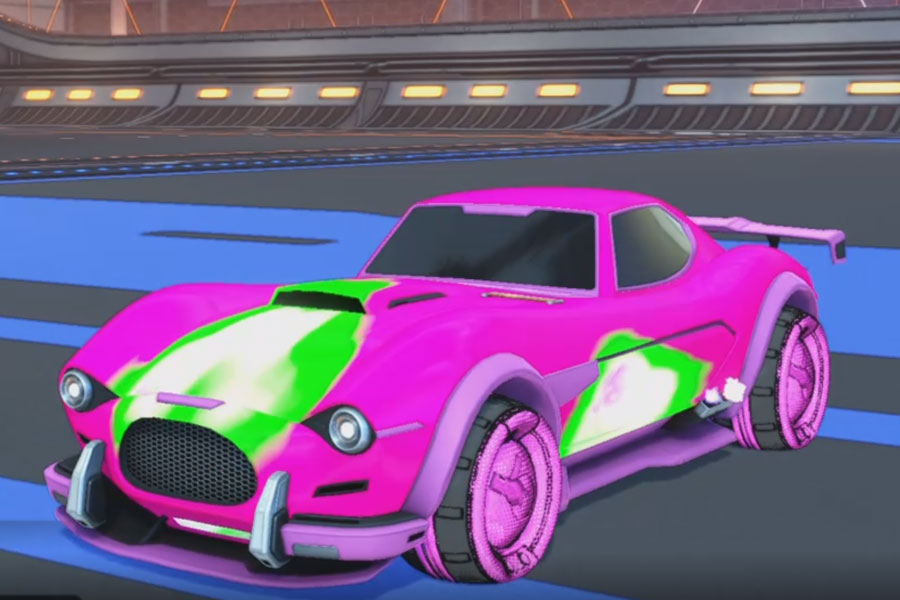 Rocket league Mamba Pink design with Artifuss:Hatch,Meteorid