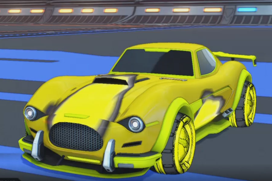 Rocket league Mamba Saffron design with Artifuss:Hatch,Meteorid