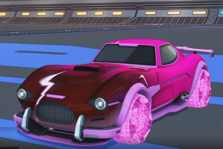Rocket league Mamba Pink design with Twirlwind: Schematized,Mainframe