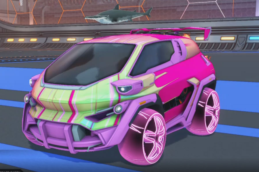 Rocket league Nomad GXT Pink design with E-Zeke:Inverted,Wet Paint