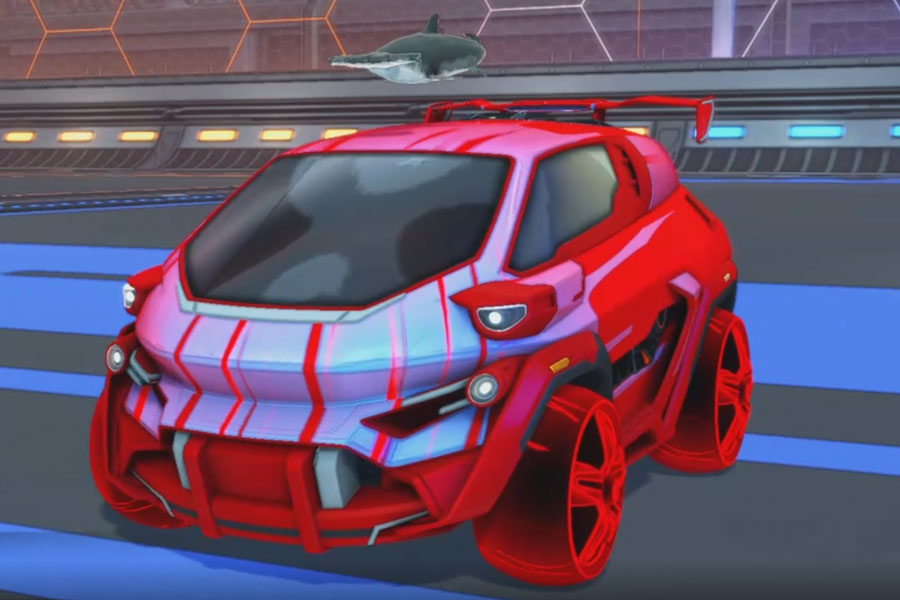 Rocket league Nomad GXT Crimson design with E-Zeke:Inverted,Wet Paint