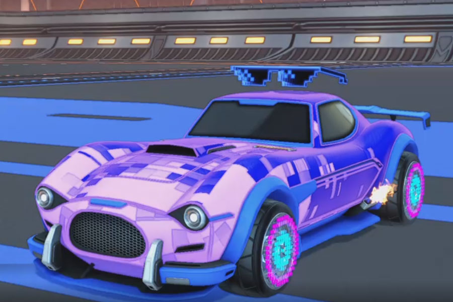 Rocket league Mamba Cobalt design with Discotheque,Parallax